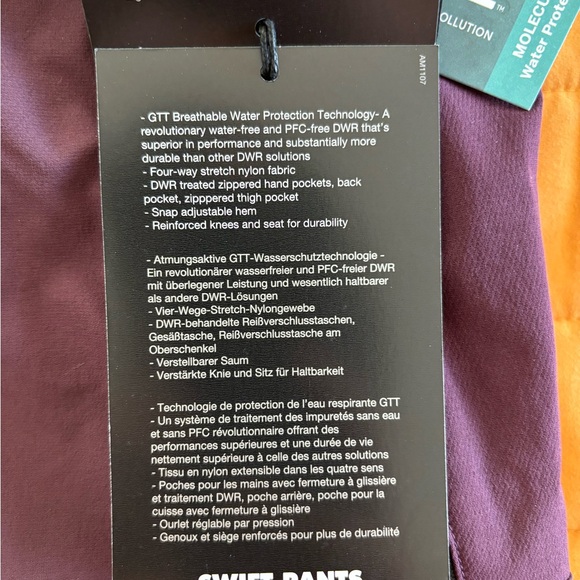 NWT Black Diamond Swift Pants (medium) - Picture 9 of 16